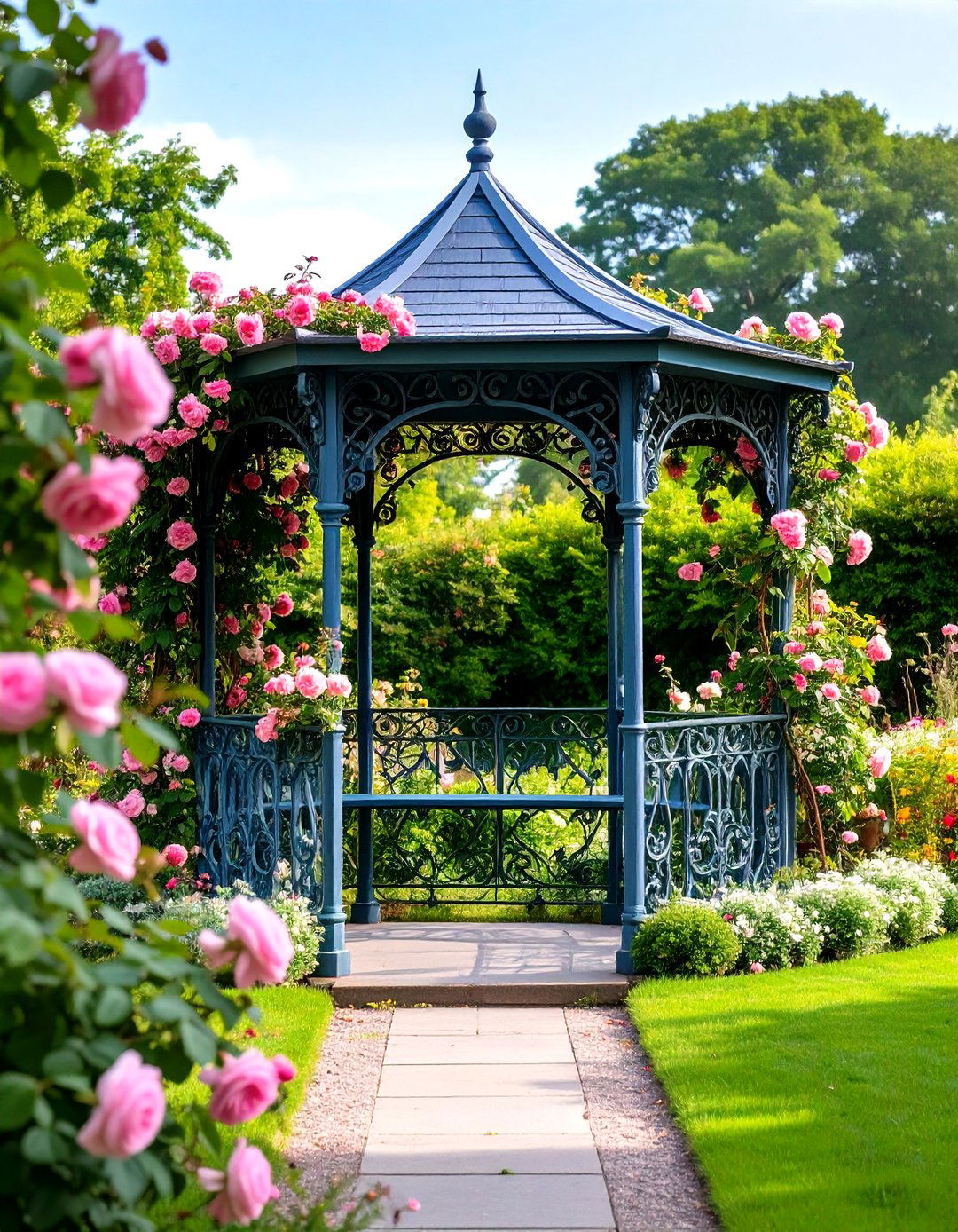 Wrought Iron Small Backyard Gazebo - 30 small backyard gazebo ideas