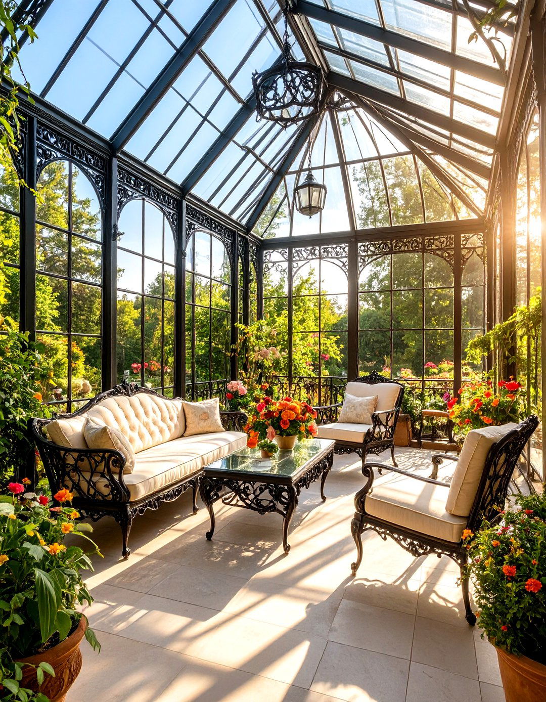 Wrought Iron and Glass Patio Enclosure - 30 patio enclosures ideas
