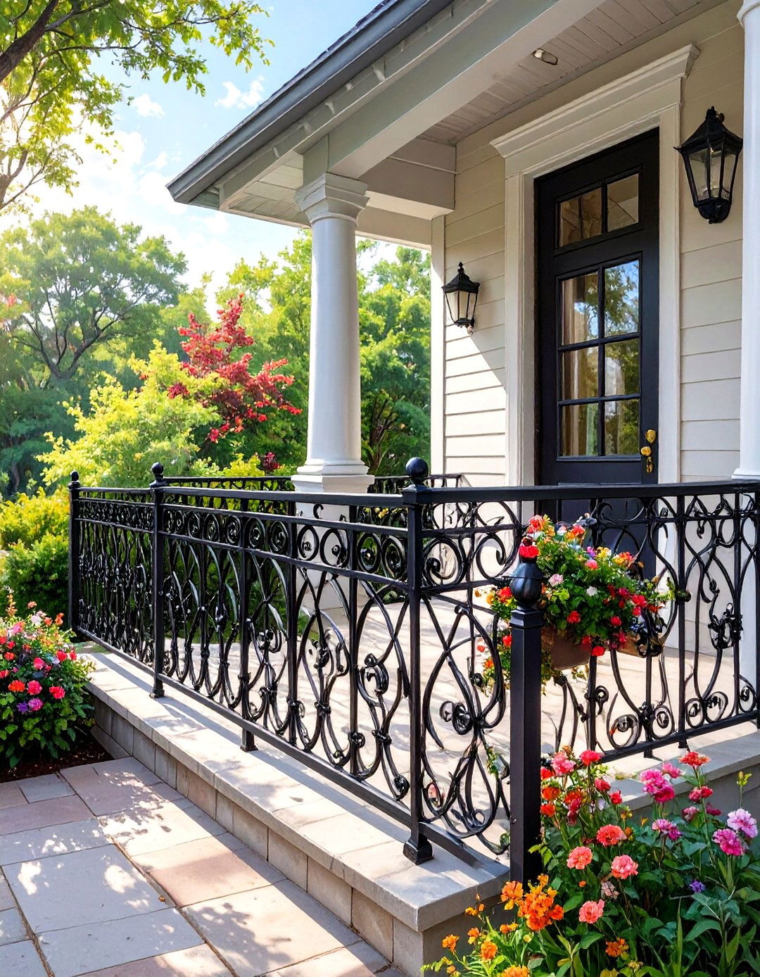 30 Modern Front Porch Railing Ideas for a Fresh Look - We Love Home Blog
