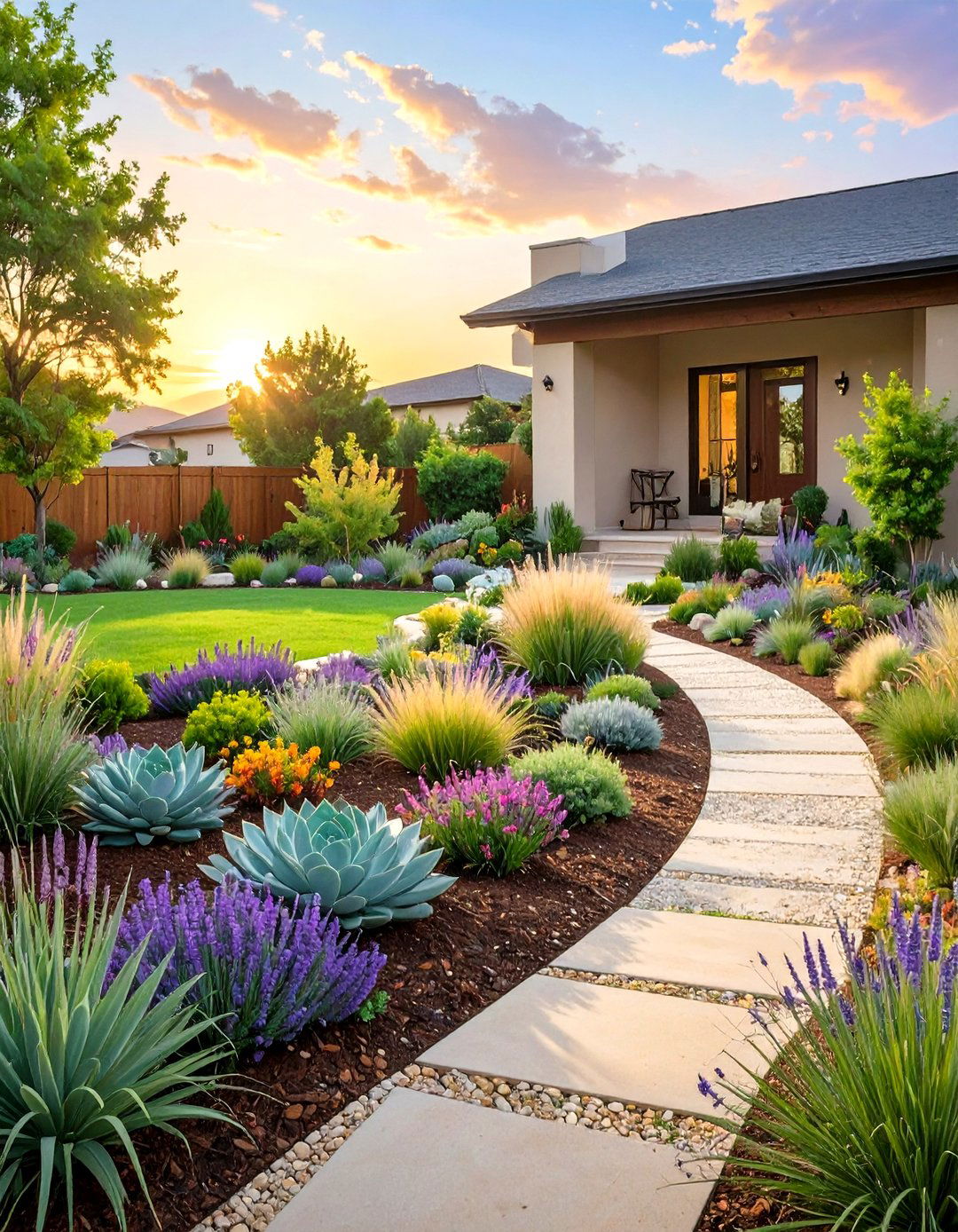 30 Modern Front Yard Landscaping Ideas for Curb Appeal - We Love Home Blog