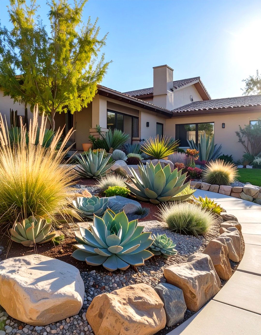 Xeriscaping with Drought Tolerant Plants - 30 sustainable garden design ideas