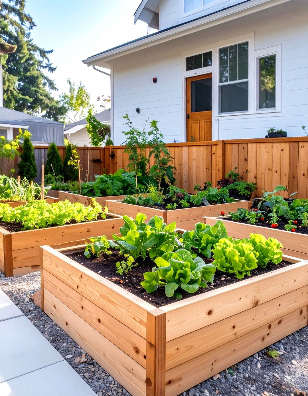 Yard Landscaping with Raised Vegetable Beds - 30 yard landscaping ideas