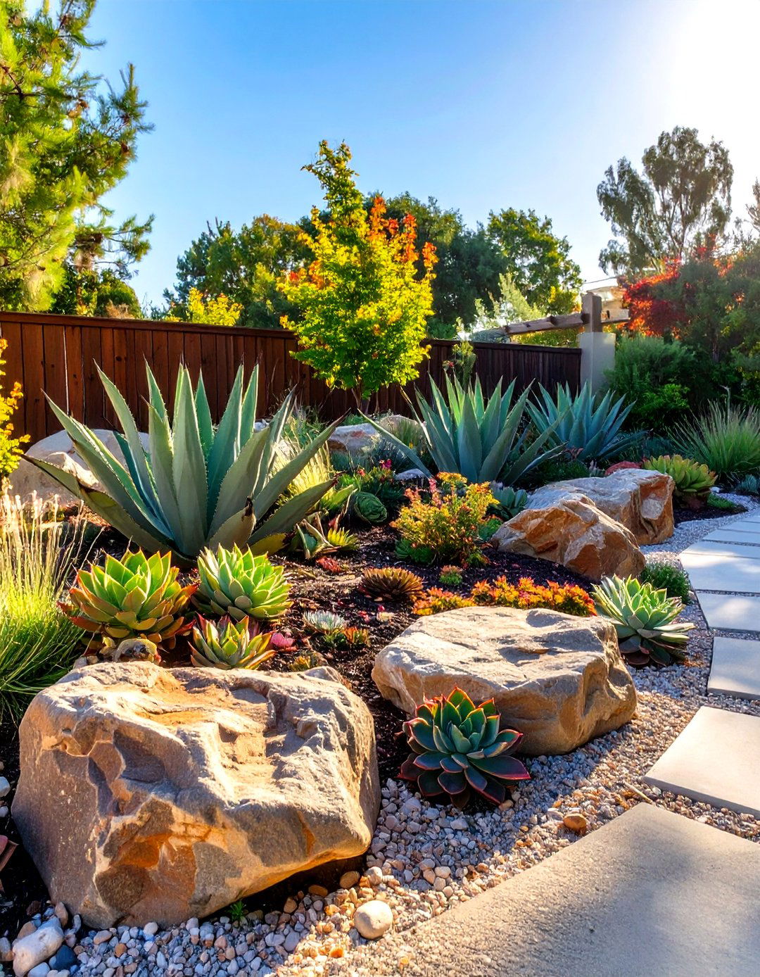 Yard Landscaping with a Naturalistic Rock Garden - 30 yard landscaping ideas