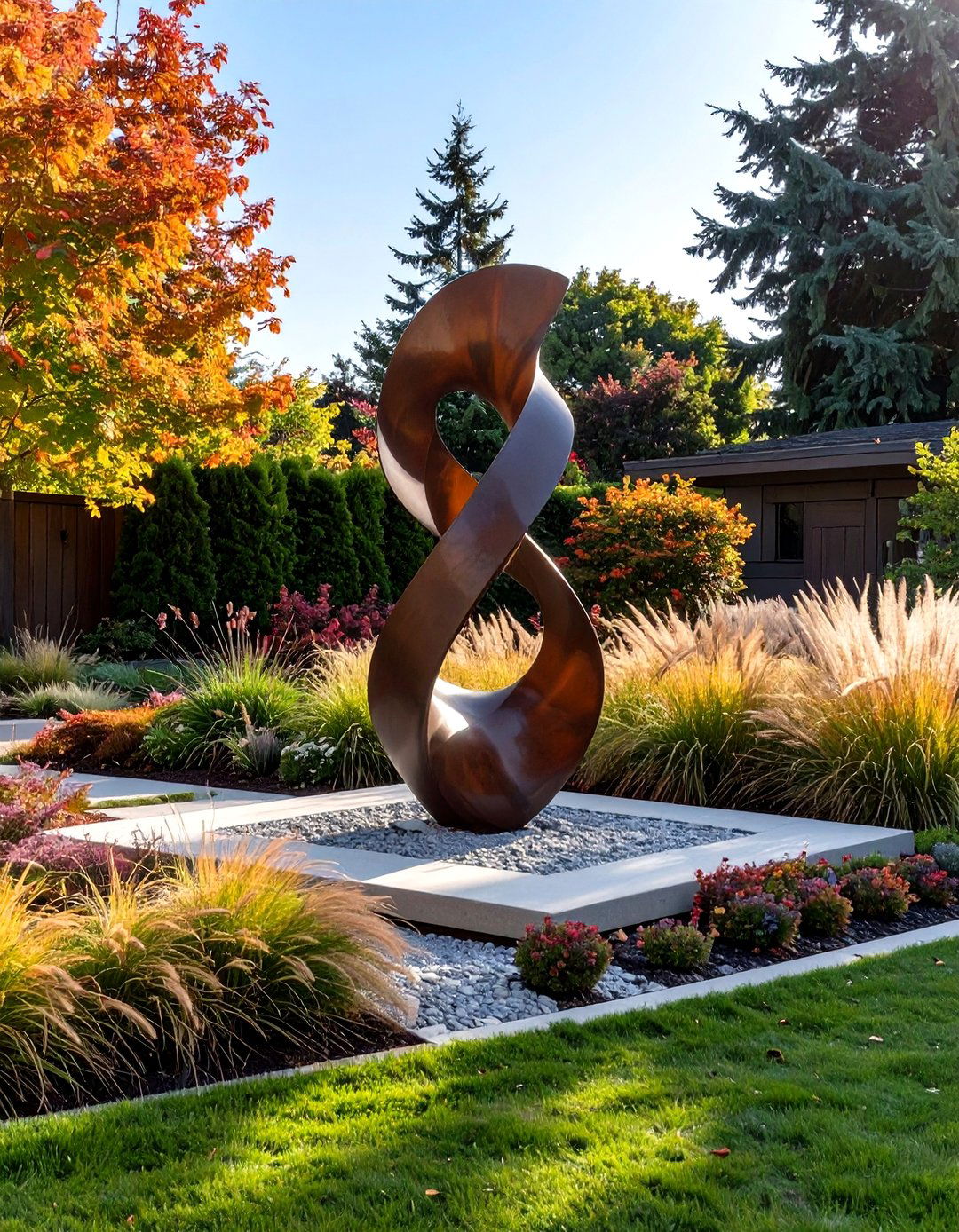 Yard Landscaping with an Outdoor Art Display - 30 yard landscaping ideas