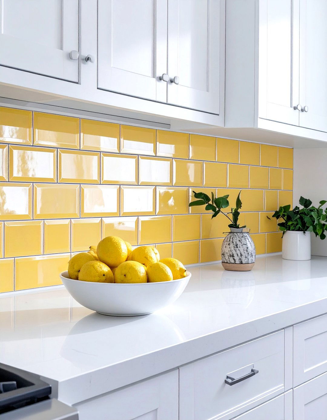 Yellow Subway Tile Backsplash - 30 subway tile backsplash ideas