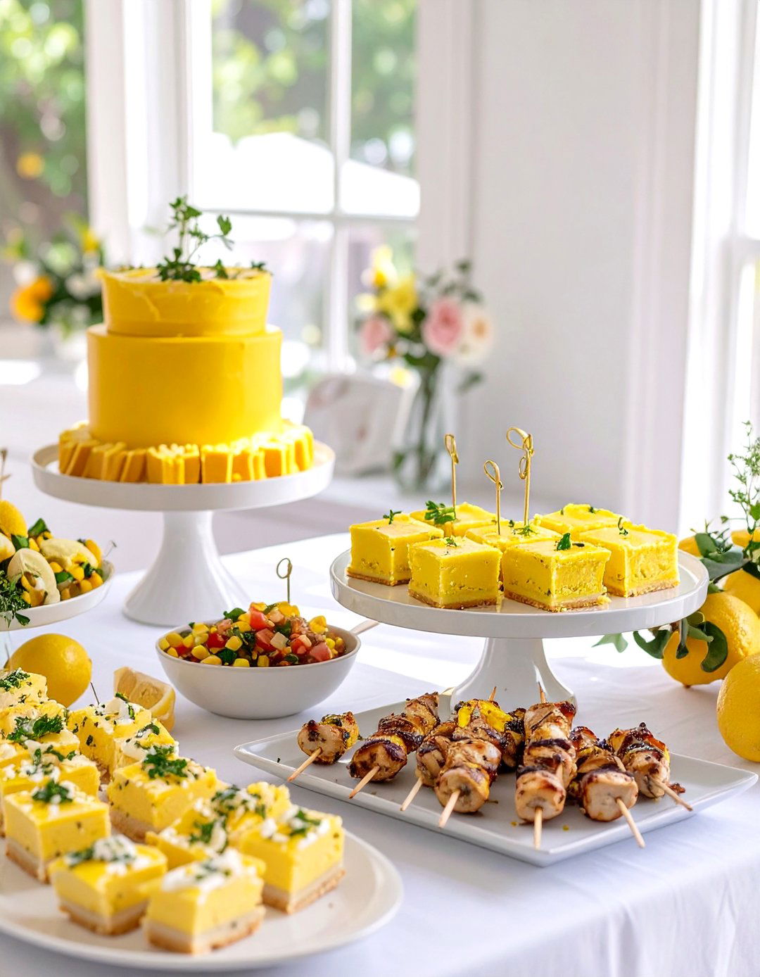 You Are My Sunshine Yellow Menu - 30 baby shower menu ideas