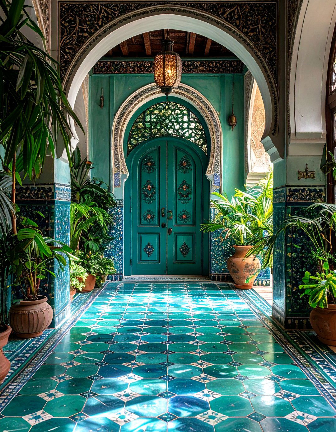 Zellige Clay Tile Entryway - 30 entryway tile ideas