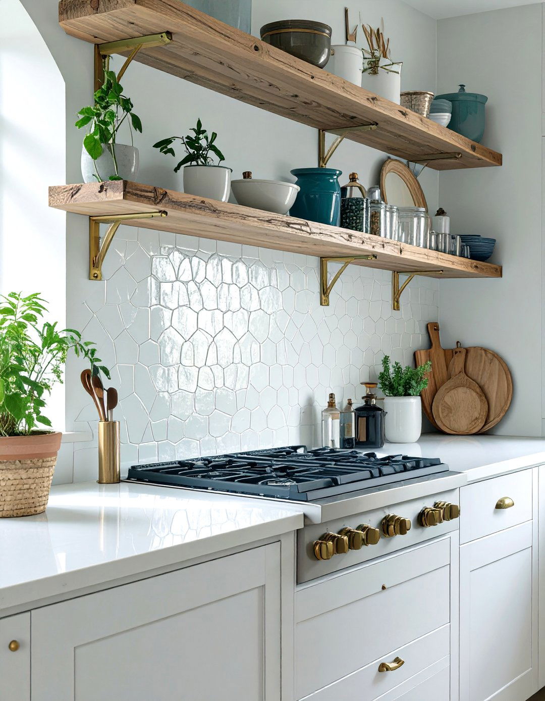 Zellige Tile Backsplash - 30 backsplash behind stove ideas