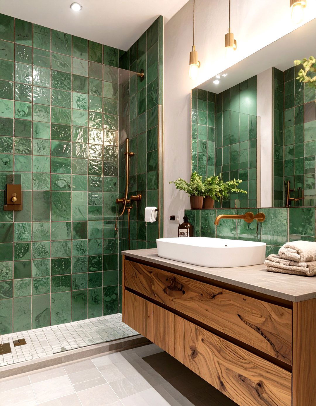 Zellige Tile Bathroom - 30 modern bathroom decor ideas