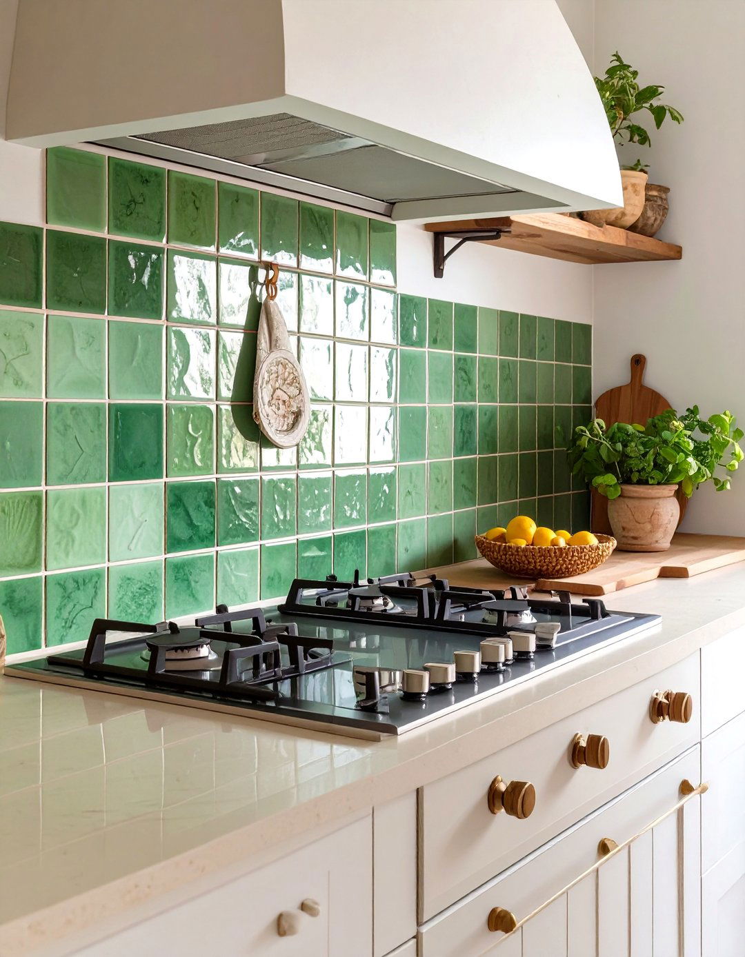 Zellige Tile Stove Backsplash - 30 stove backsplash ideas