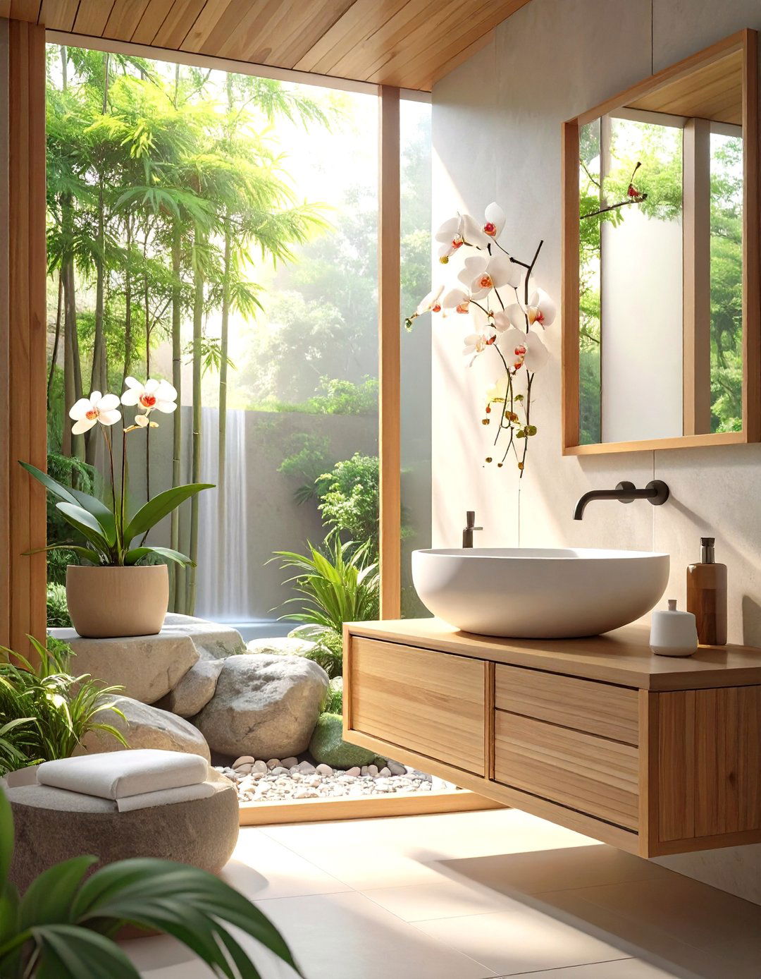 Zen Garden Bathroom Vanity - 30 bathroom vanity decor ideas