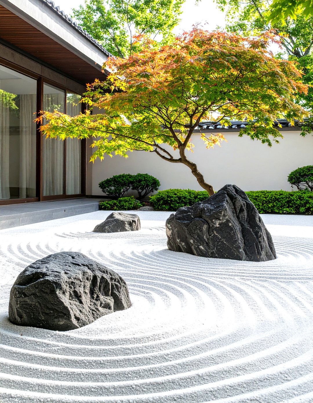 Zen Garden with Sand and Rocks - 30 outdoor living ideas