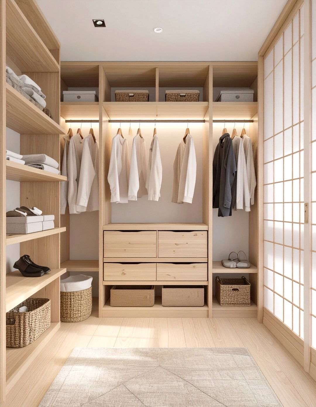 Zen Inspired Minimalist Wardrobe - 30 design a closet online free ideas