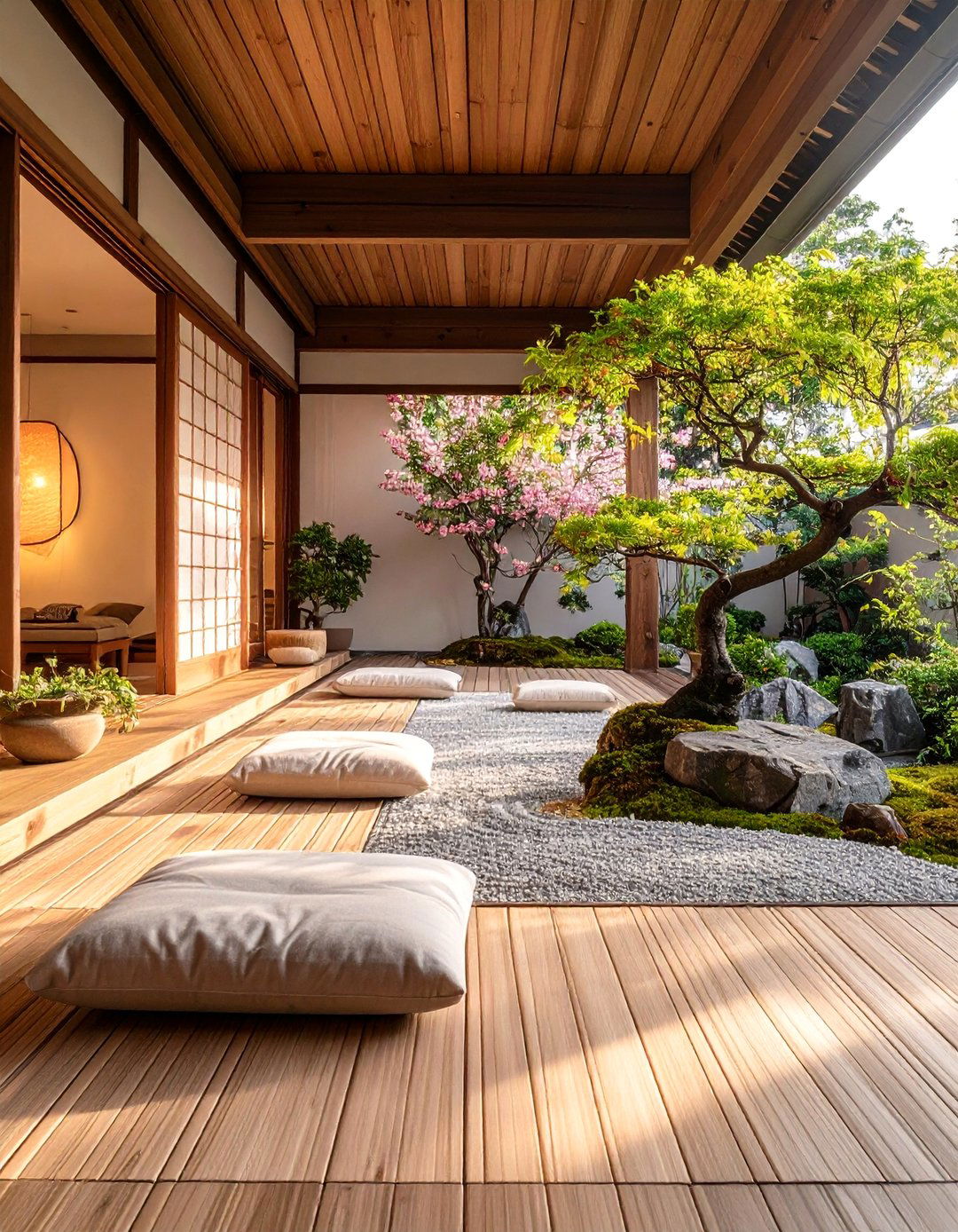 Zen Japanese Garden Porch - 30 3 season porch ideas