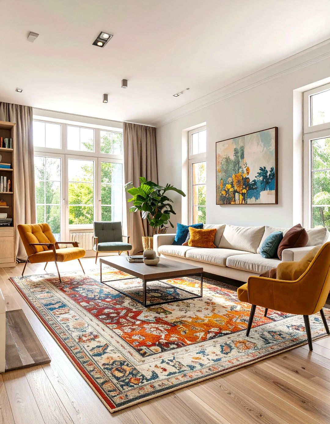 Zoned Living Room Layout - 30 big living room ideas
