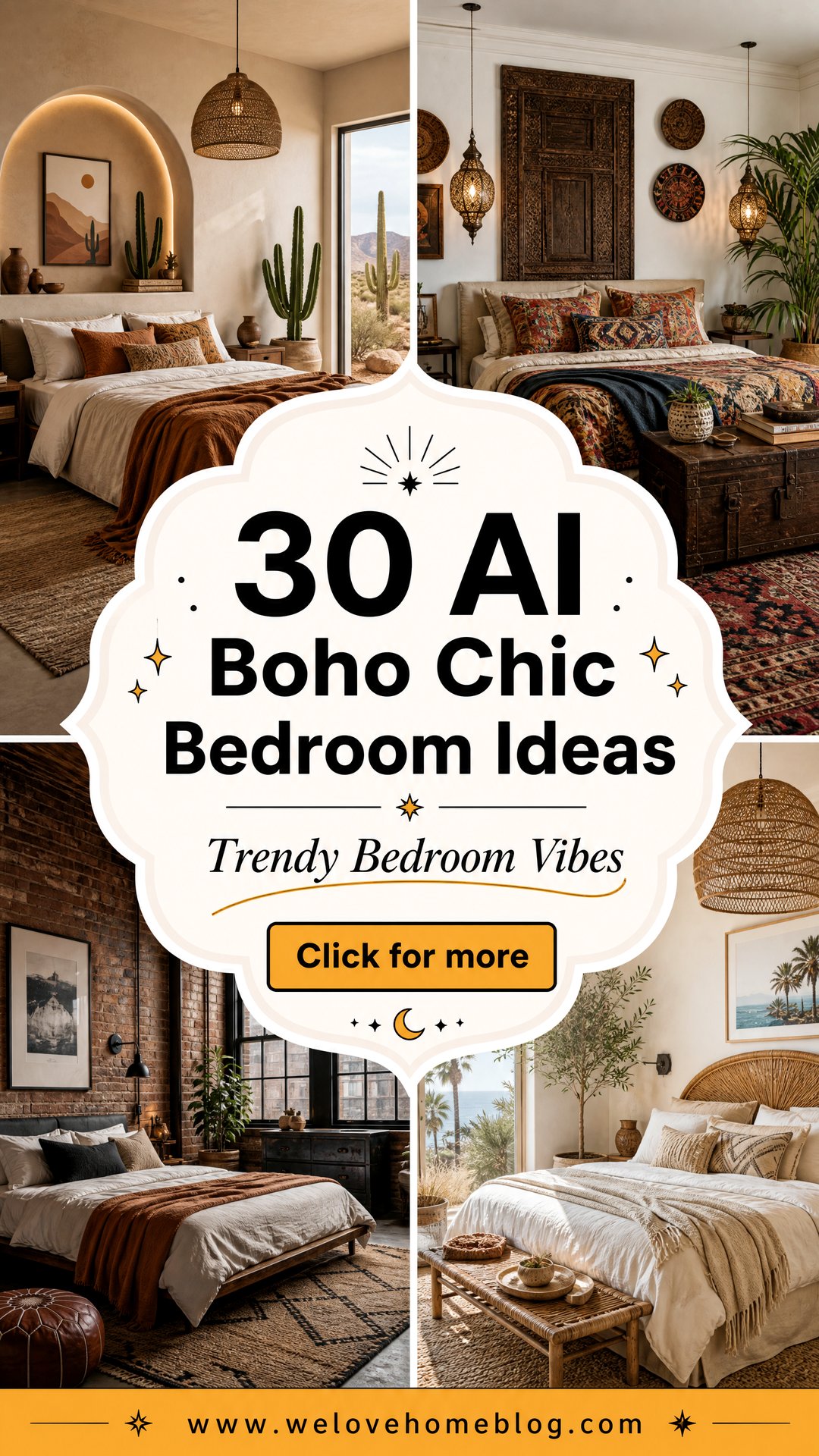 30 AI Boho Chic Bedroom Ideas for a Trendy Retreat - 30 AI Boho Chic Bedroom Ideas for a Trendy Retreat