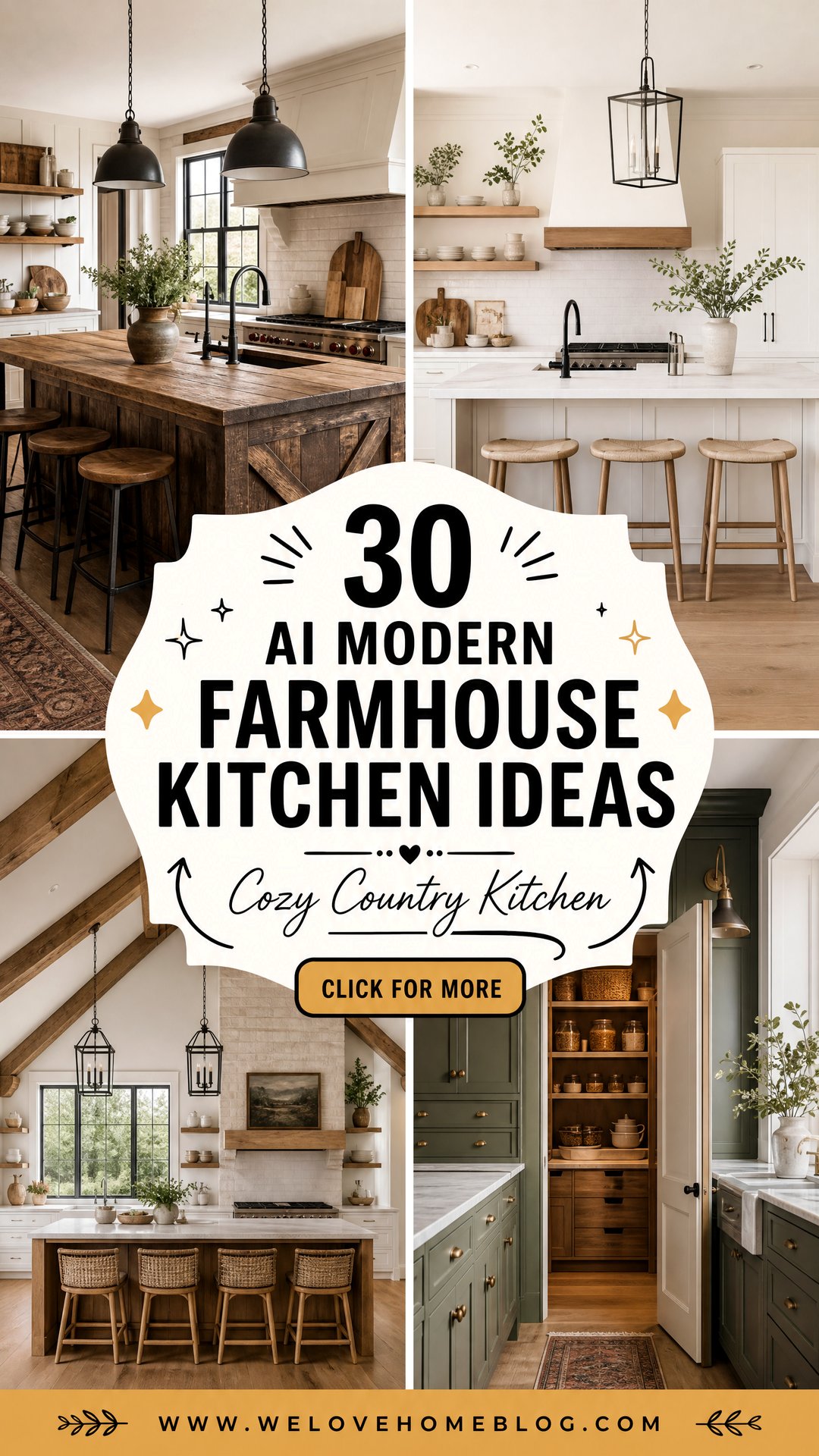30 AI Modern Farmhouse Kitchen Ideas You Need to See - 30 AI Modern Farmhouse Kitchen Ideas You Need to See