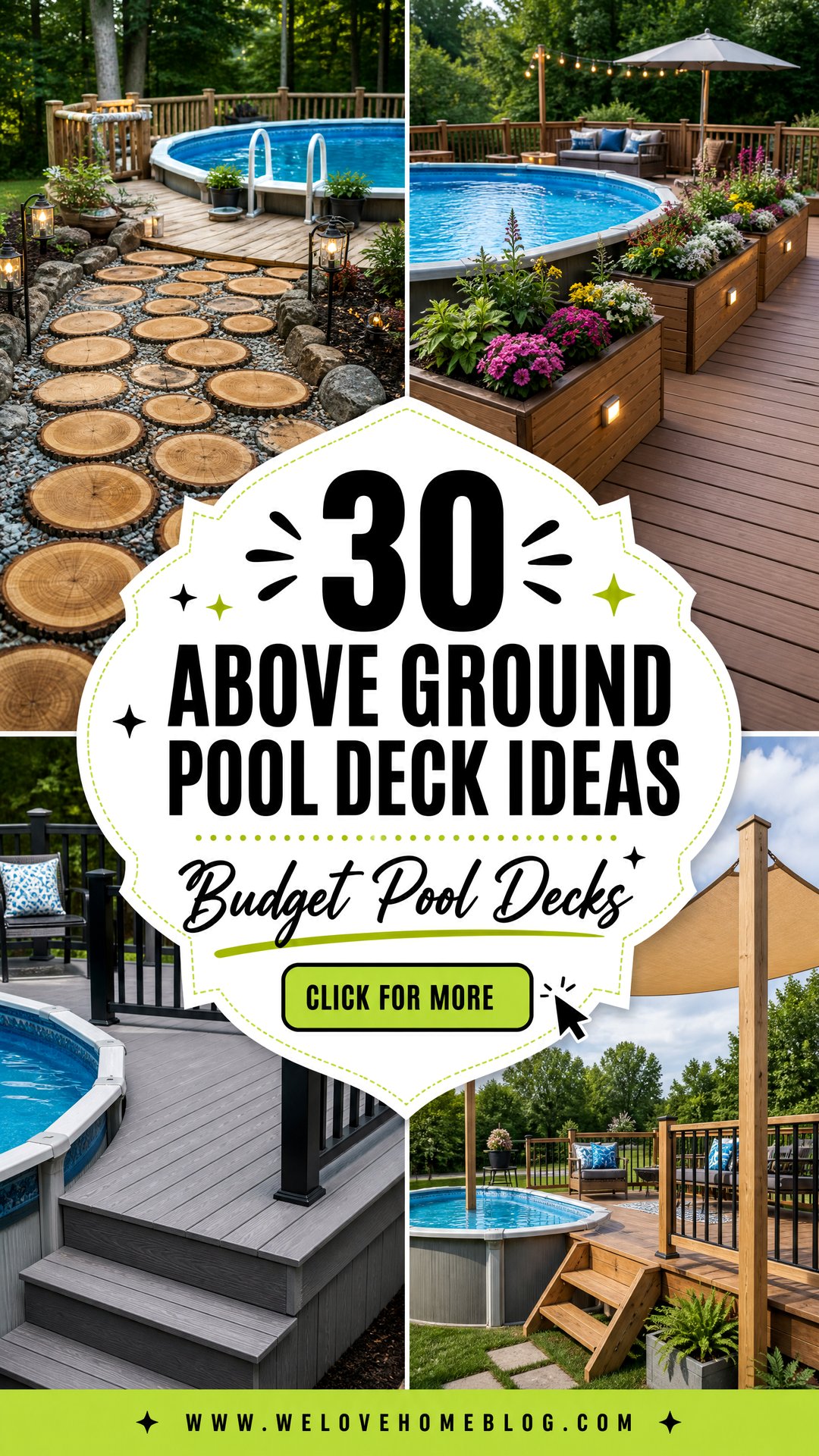 30 Above Ground Pool Deck Ideas on a Budget to Try - 30 Above Ground Pool Deck Ideas on a Budget to Try