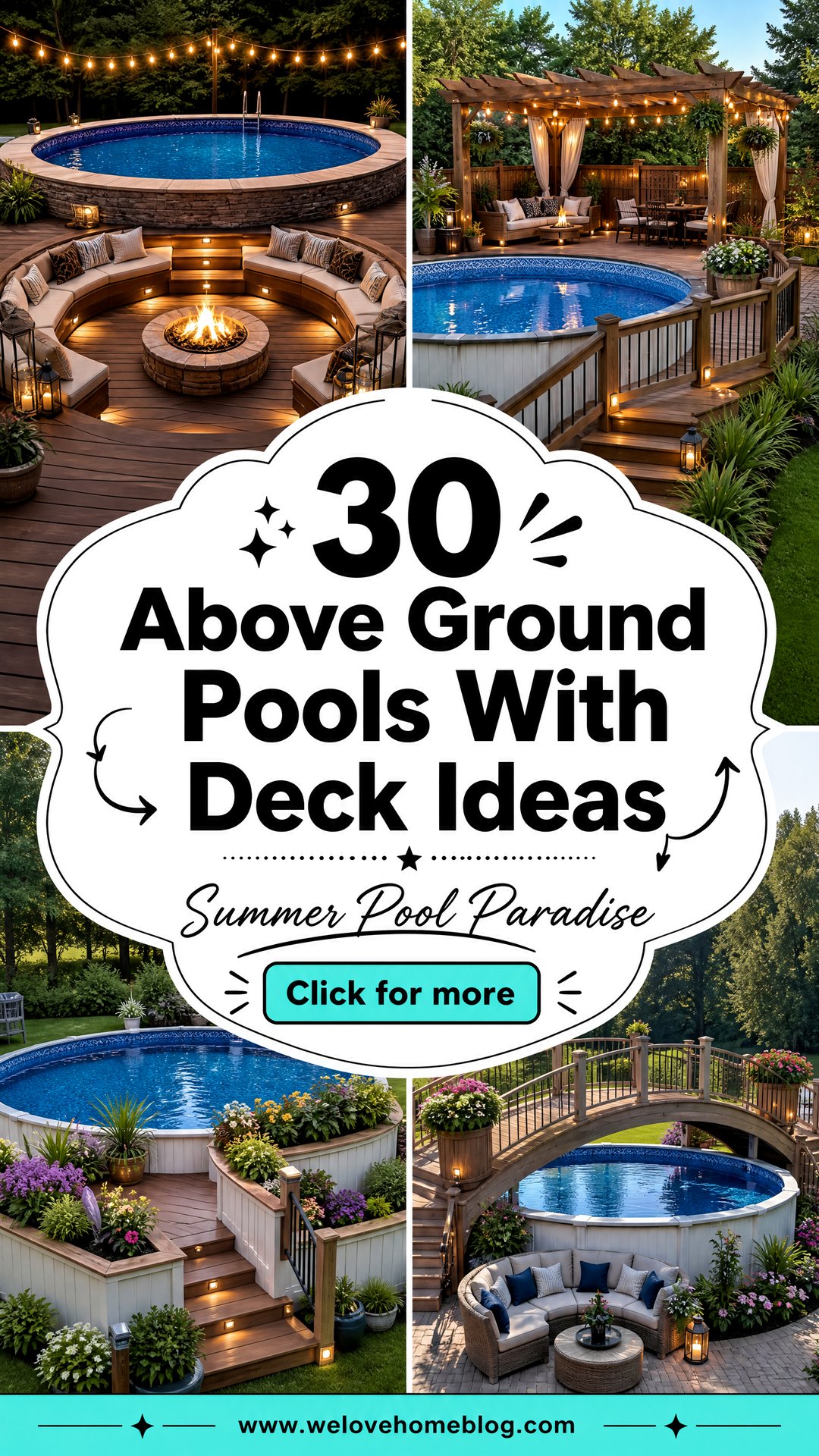 30 Above Ground Pools With Deck Ideas for Summer - 30 Above Ground Pools With Deck Ideas for Summer