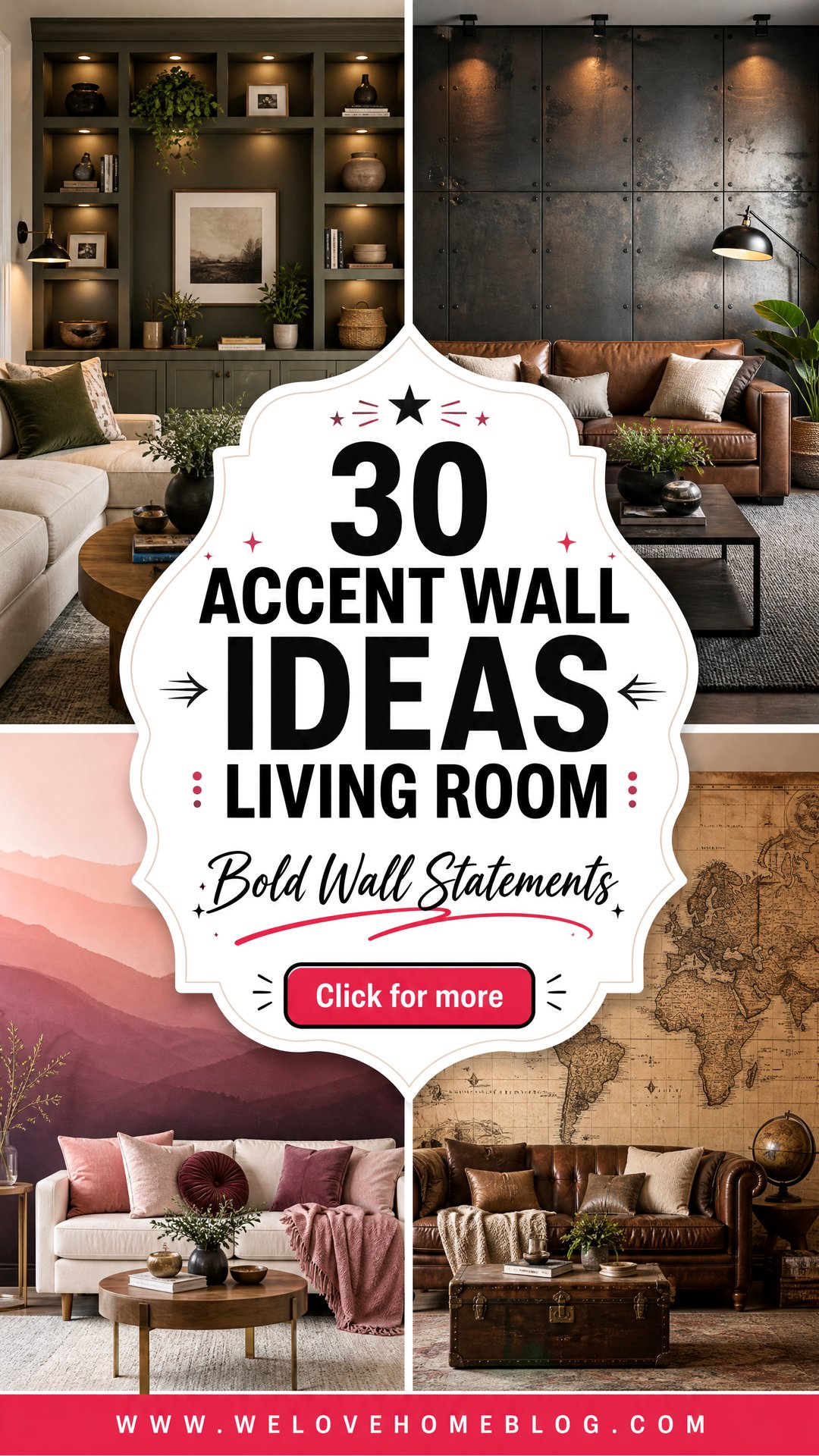 30 Accent Wall Ideas Living Room Design Inspiration - 30 Accent Wall Ideas Living Room Design Inspiration