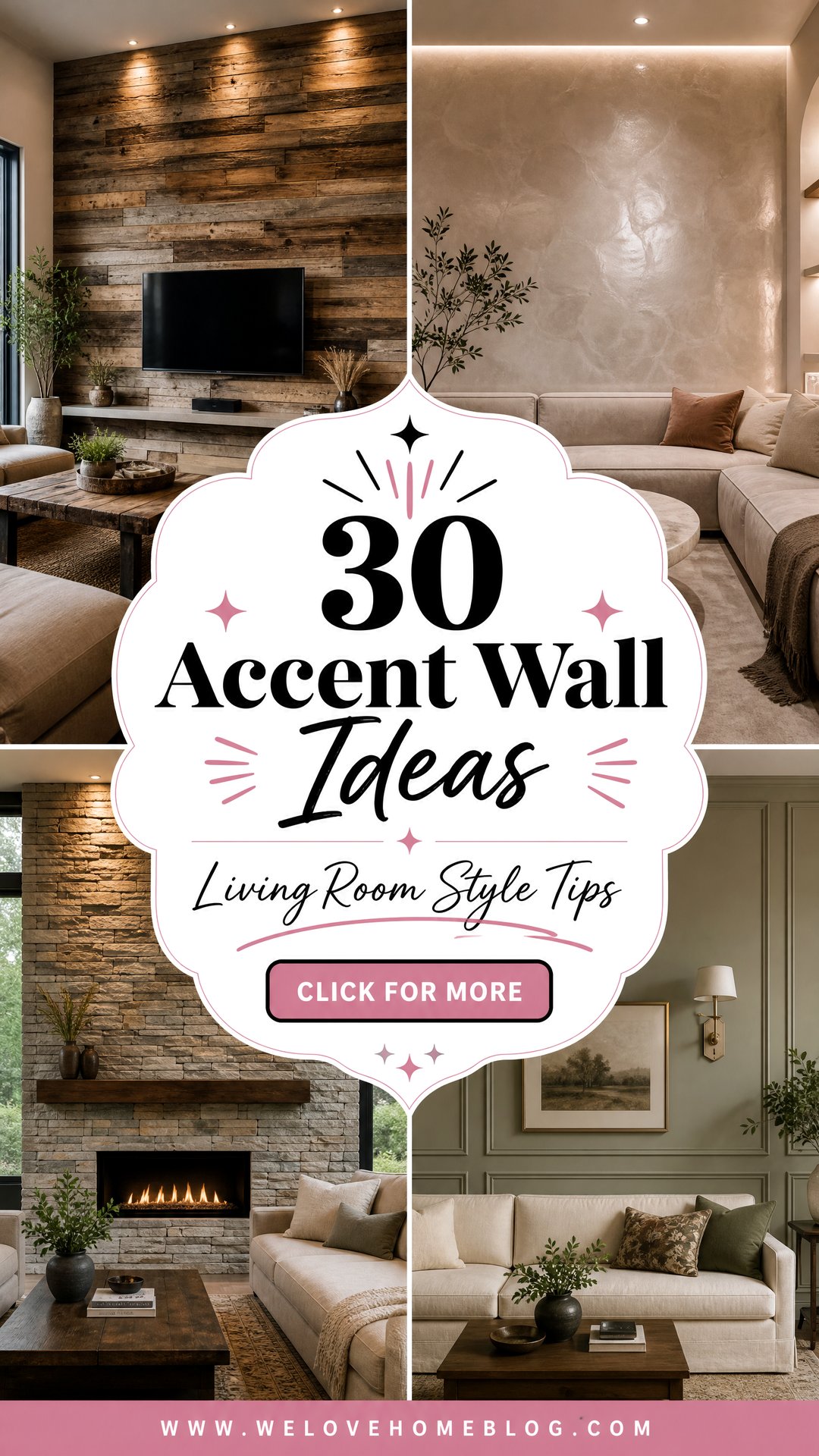 30 Accent Wall Ideas for Living Room Decor Tips - 30 Accent Wall Ideas for Living Room Decor Tips