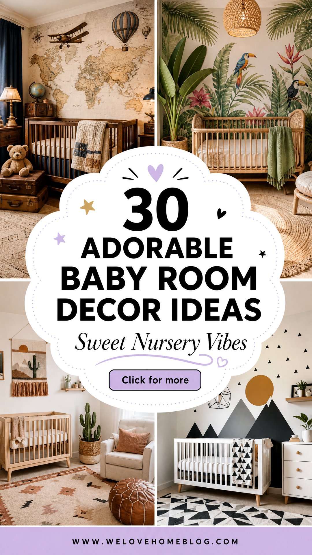 30 Adorable Baby Room Decor Ideas for Your Nursery - 30 Adorable Baby Room Decor Ideas for Your Nursery
