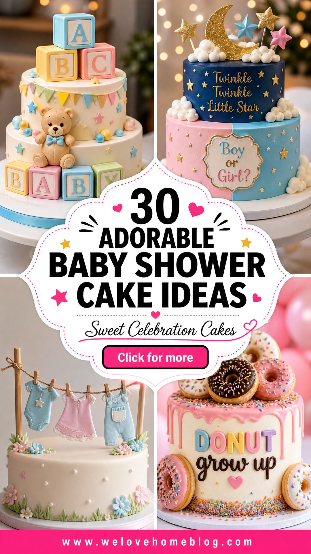 30 Adorable Baby Shower Cake Ideas for Your Celebration - 30 Adorable Baby Shower Cake Ideas for Your Celebration