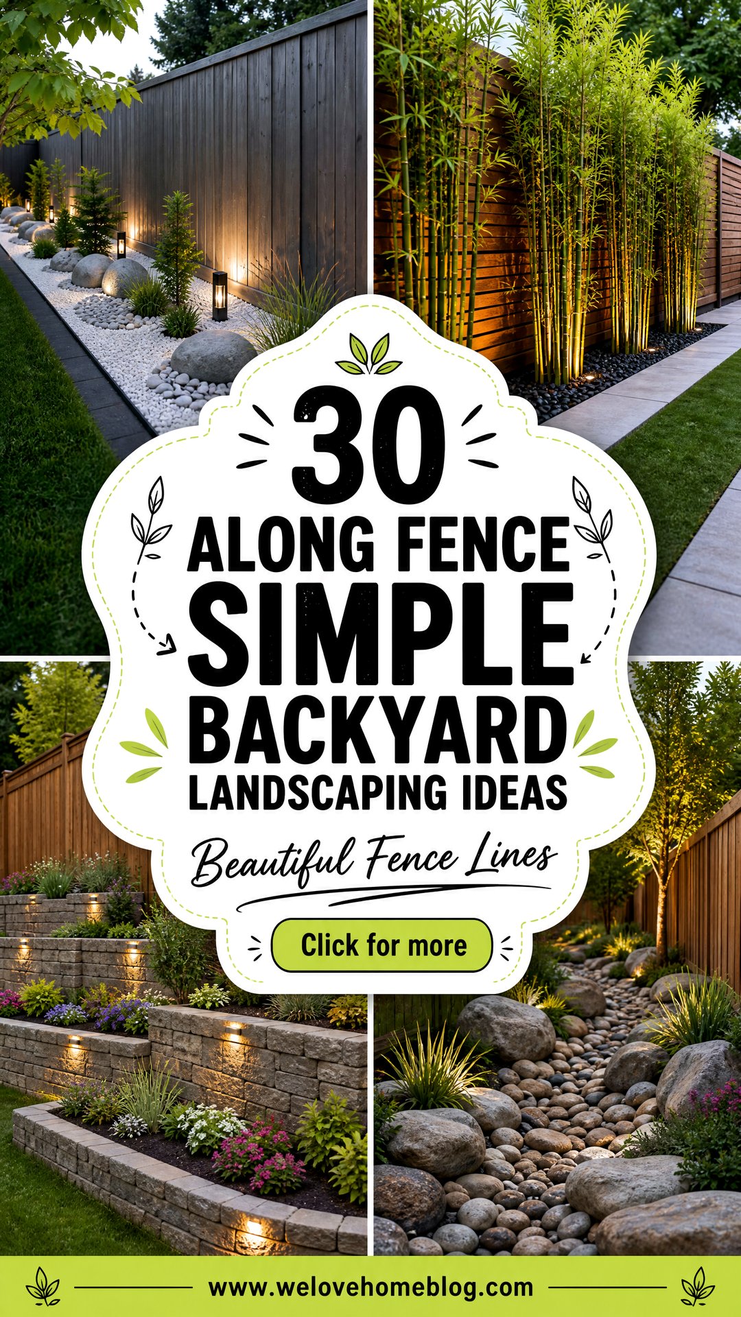 30 Along Fence Simple Backyard Landscaping Ideas - 30 Along Fence Simple Backyard Landscaping Ideas