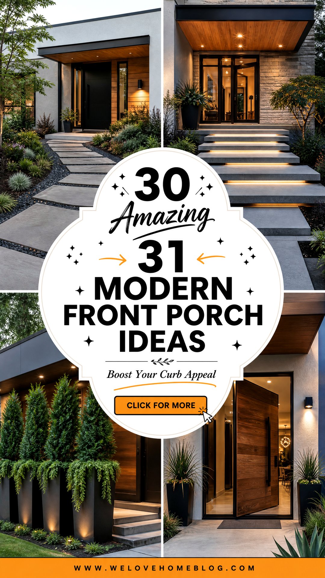 30 Amazing 31 Modern Front Porch Ideas for Curb Appeal - 30 Amazing 31 Modern Front Porch Ideas for Curb Appeal