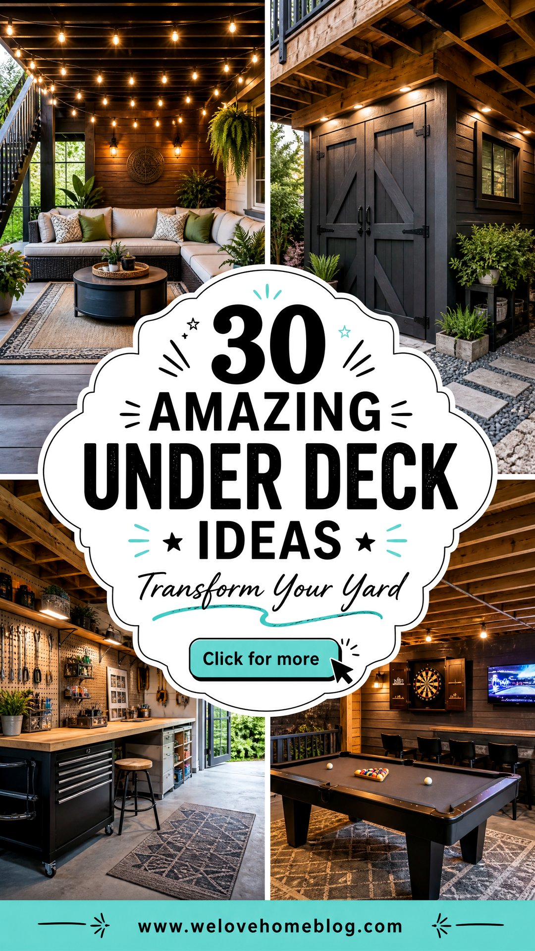 30 Amazing Under Deck Ideas to Transform Your Yard - 30 Amazing Under Deck Ideas to Transform Your Yard