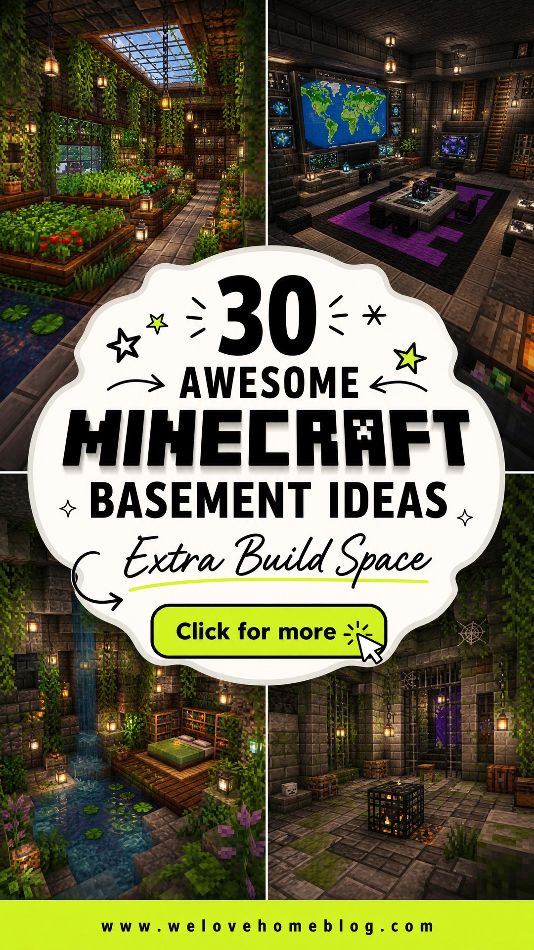 30 Awesome Minecraft Basement Ideas for Extra Space - 30 Awesome Minecraft Basement Ideas for Extra Space
