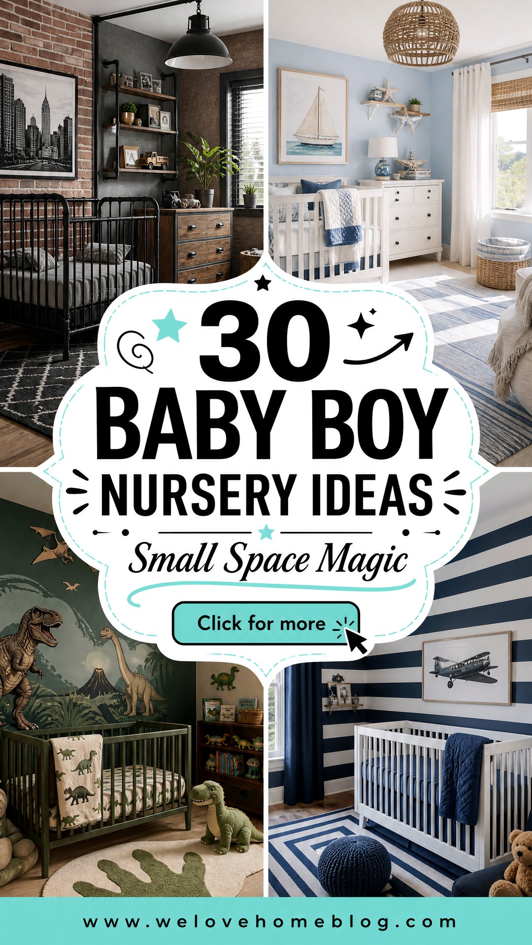 30 Baby Boy Nursery Ideas for Small Rooms and Spaces - 30 Baby Boy Nursery Ideas for Small Rooms and Spaces