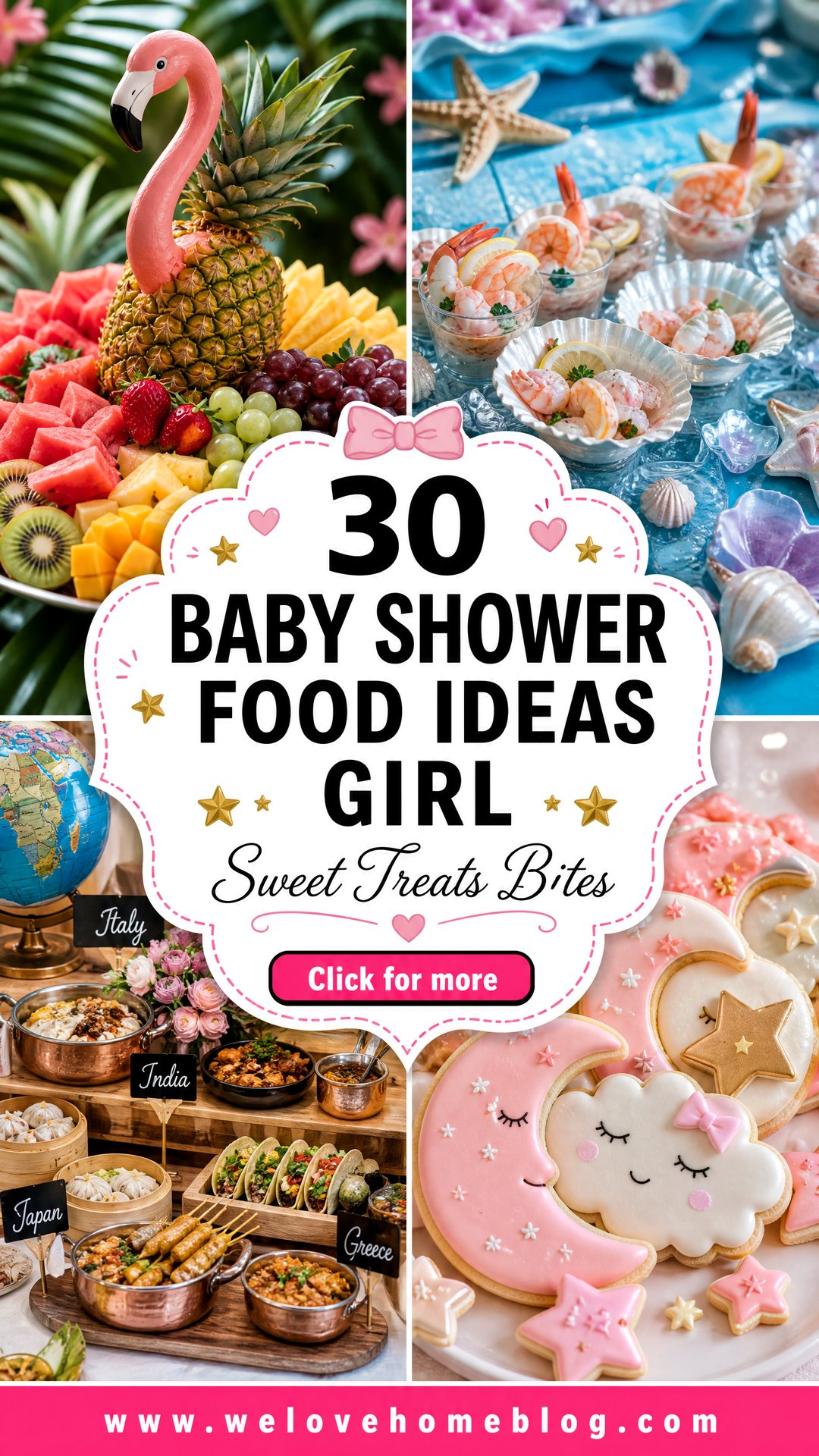 30 Baby Shower Food Ideas Girl Sweet Treats and Bites - 30 Baby Shower Food Ideas Girl: Sweet Treats and Bites