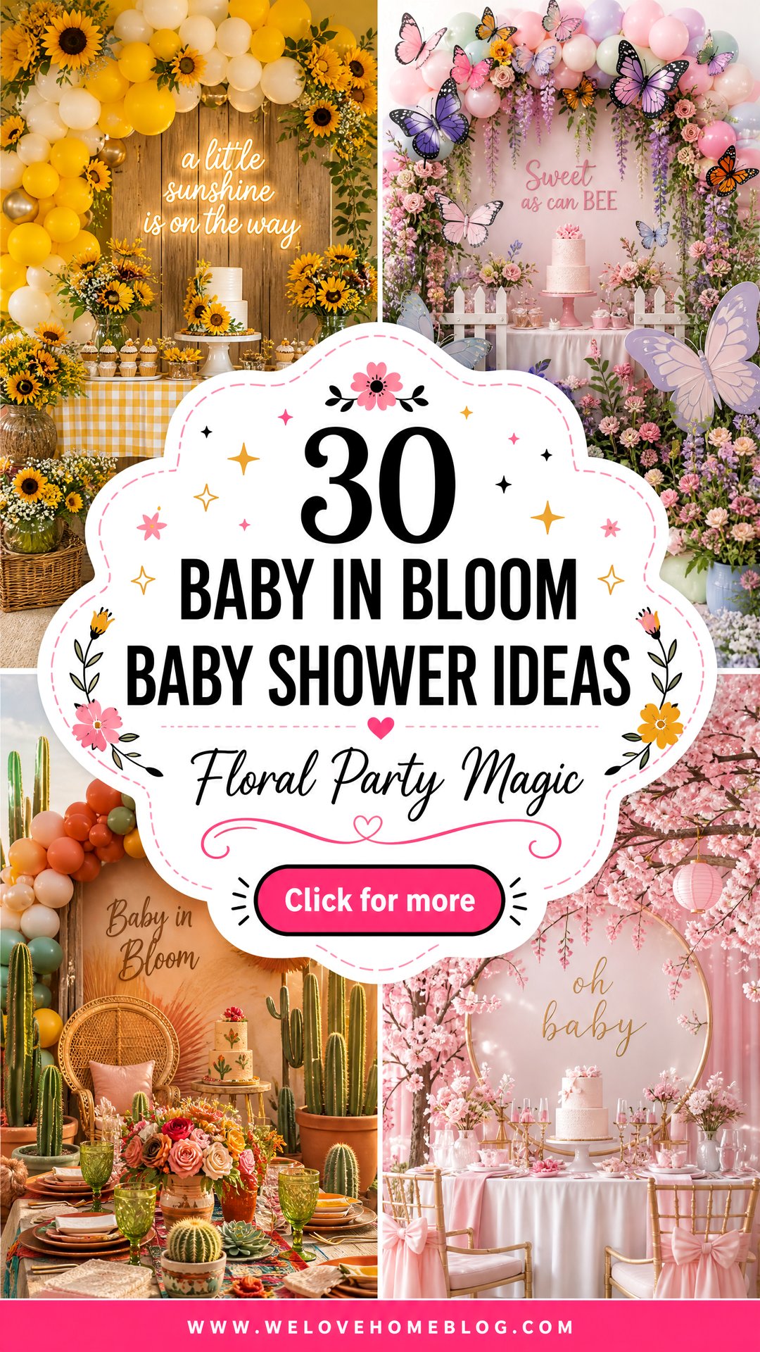 30 Baby in Bloom Baby Shower Ideas for a Floral Party - 30 Baby in Bloom Baby Shower Ideas for a Floral Party