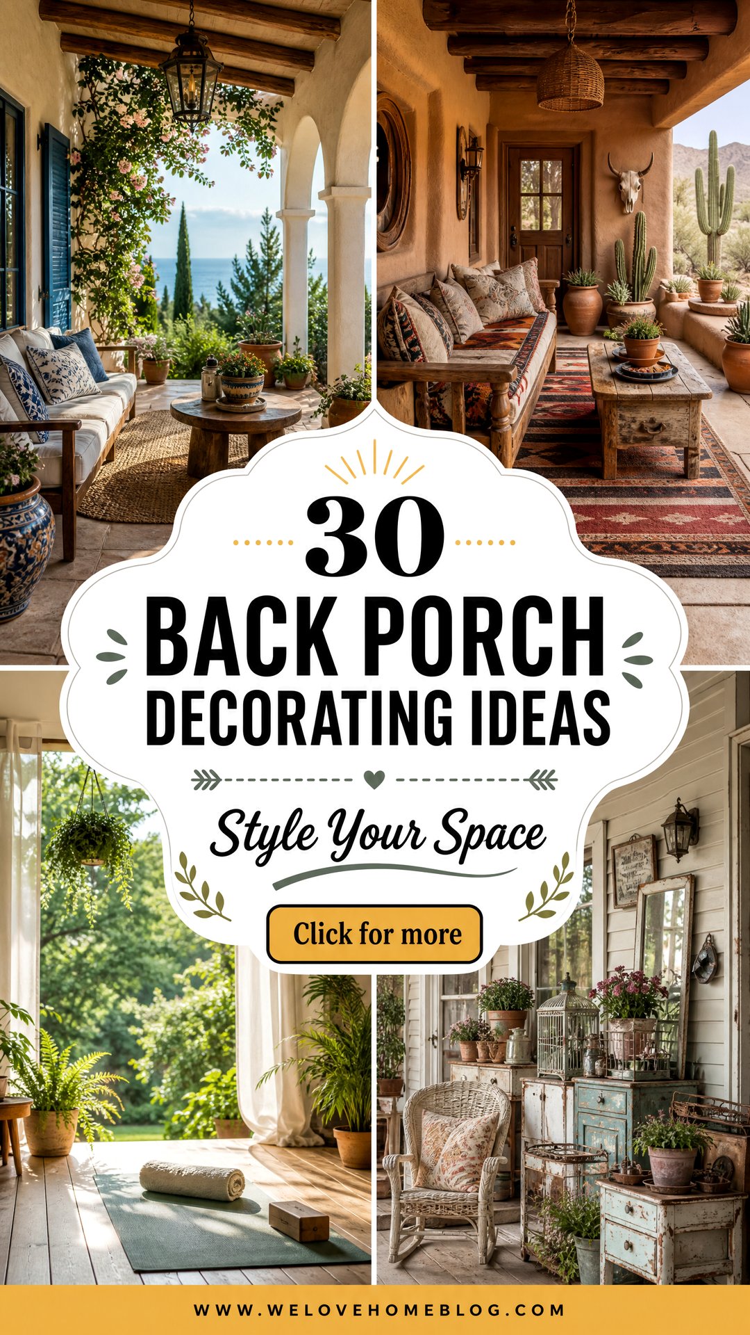 30 Back Porch Decorating Ideas to Style Your Space - 30 Back Porch Decorating Ideas to Style Your Space