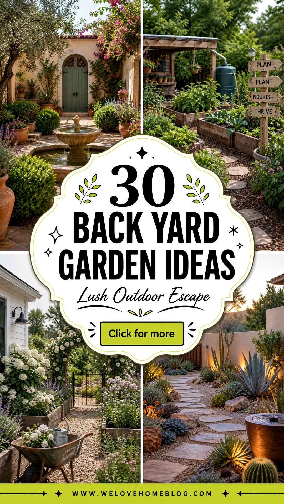 30 Back Yard Garden Ideas for a Lush Outdoor Escape - 30 Back Yard Garden Ideas for a Lush Outdoor Escape