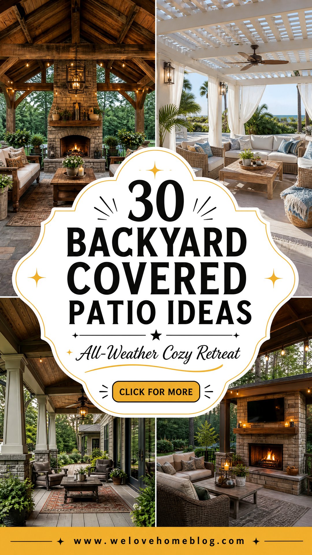 30 Backyard Covered Patio Ideas for All-Weather Relaxing - 30 Backyard Covered Patio Ideas for All-Weather Relaxing