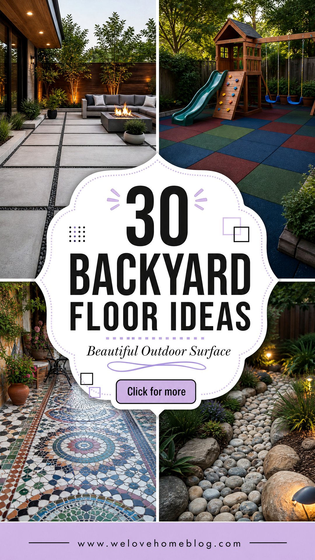 30 Backyard Floor Ideas for a Beautiful Outdoor Surface - 30 Backyard Floor Ideas for a Beautiful Outdoor Surface
