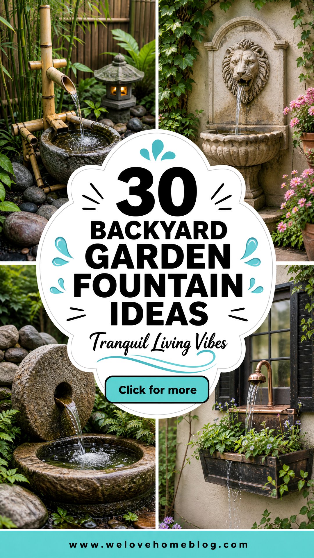 30 Backyard Garden Fountain Ideas for Tranquil Living - 30 Backyard Garden Fountain Ideas for Tranquil Living