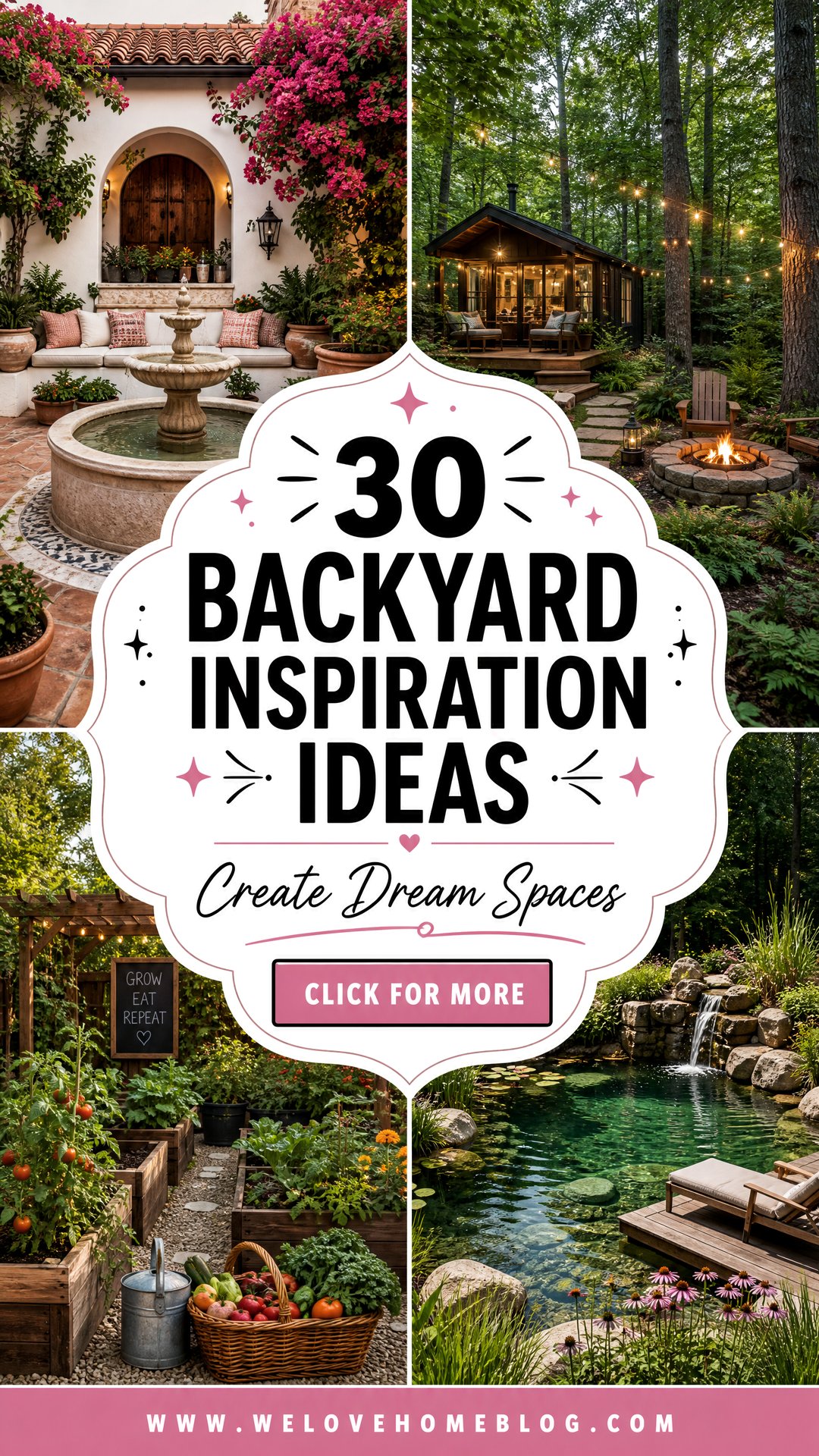 30 Backyard Inspiration Ideas to Create a Dream Space - 30 Backyard Inspiration Ideas to Create a Dream Space