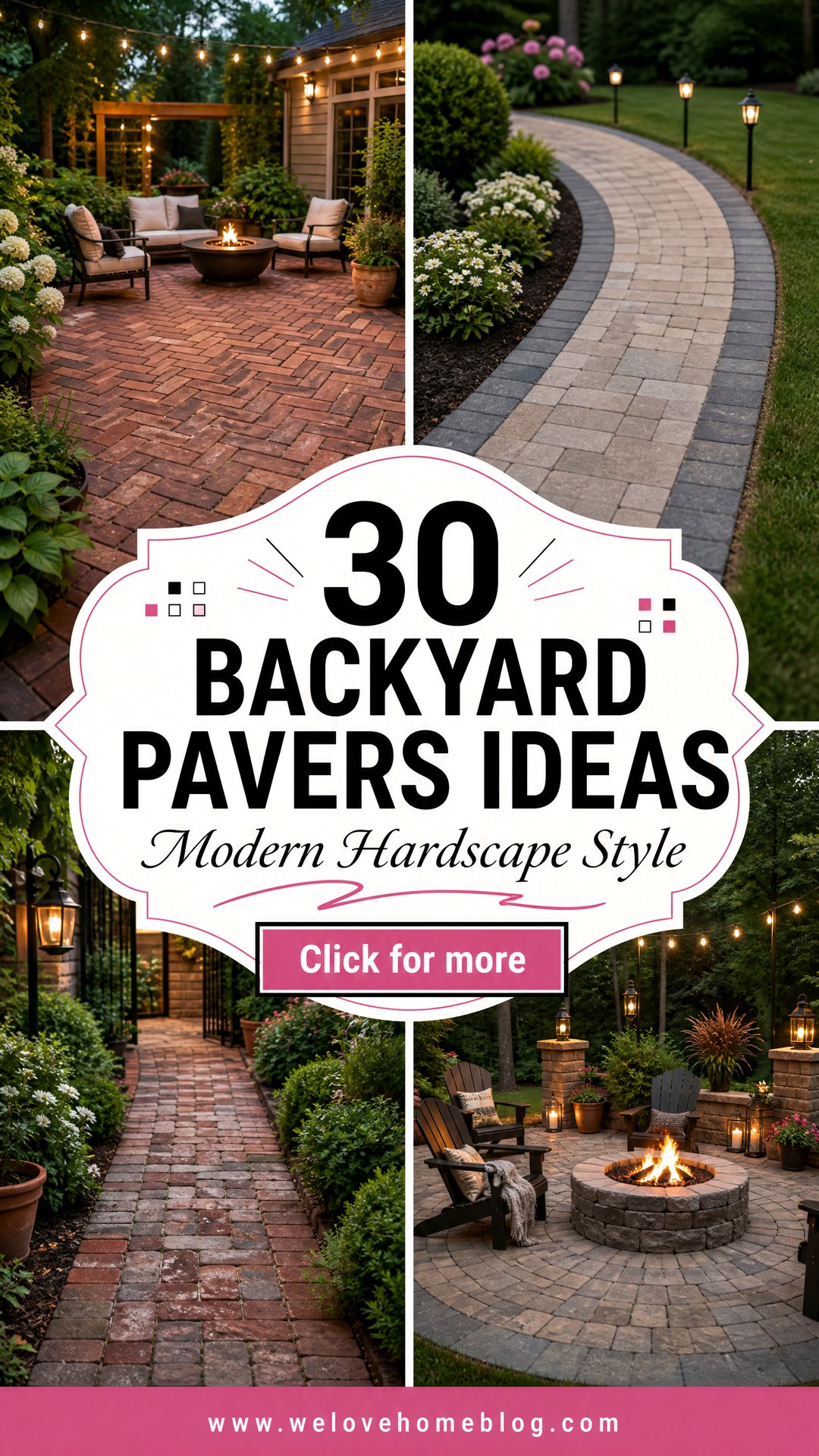 Pattern Reflect Random Content 30 Backyard Pavers Ideas to Build a Modern Hardscape - We Love Home Blog