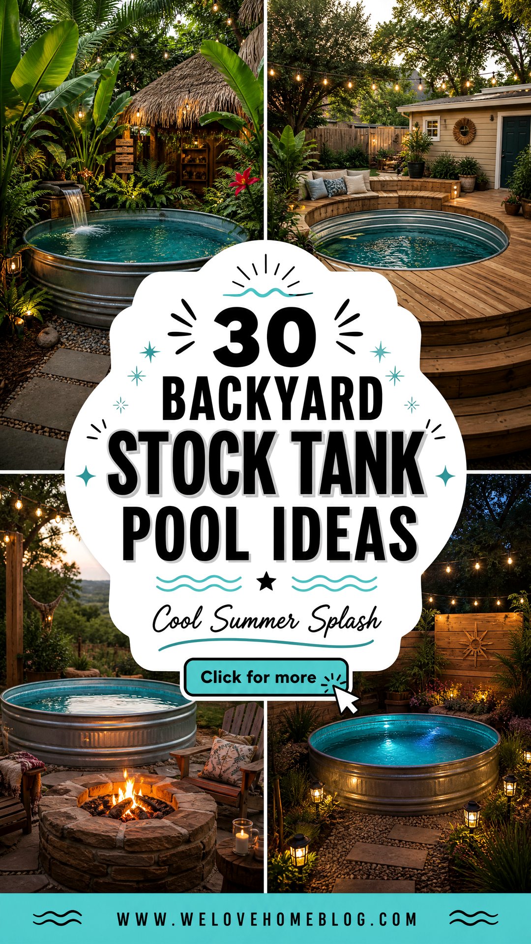 30 Backyard Stock Tank Pool Ideas for a Cool Summer - 30 Backyard Stock Tank Pool Ideas for a Cool Summer