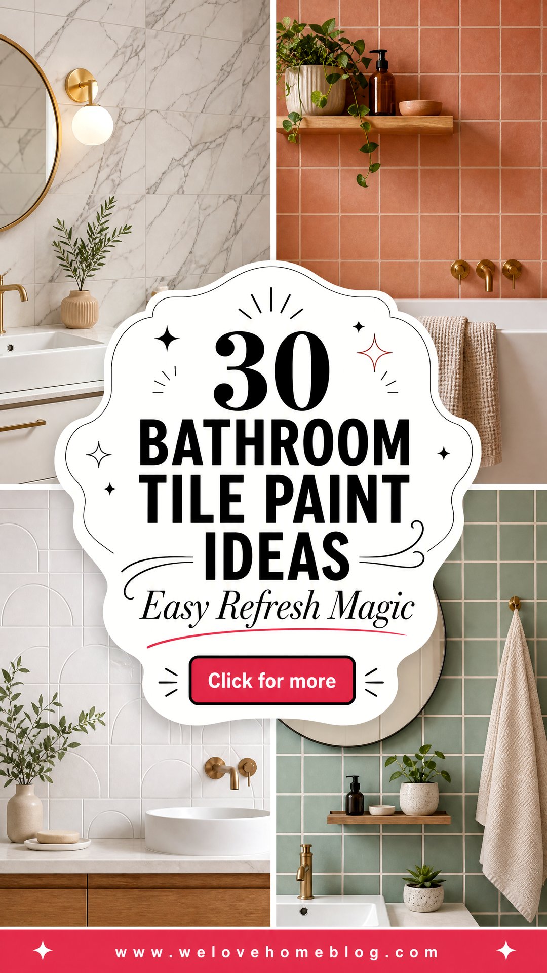 30 Bathroom Tile Paint Ideas for an Easy Refresh - 30 Bathroom Tile Paint Ideas for an Easy Refresh