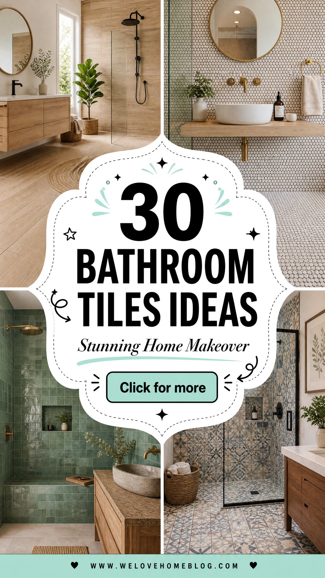 30 Bathroom Tiles Ideas for a Stunning Home Makeover - 30 Bathroom Tiles Ideas for a Stunning Home Makeover