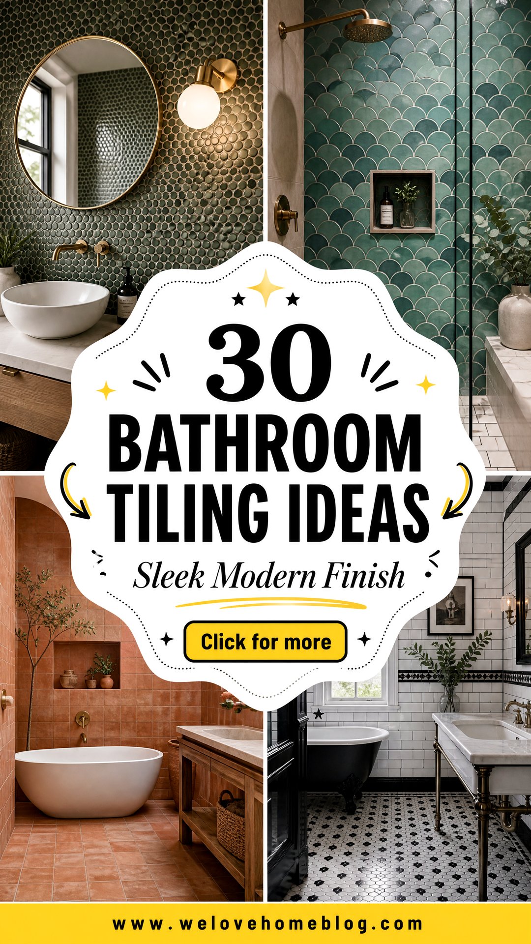 30 Bathroom Tiling Ideas for a Sleek Modern Finish - 30 Bathroom Tiling Ideas for a Sleek Modern Finish