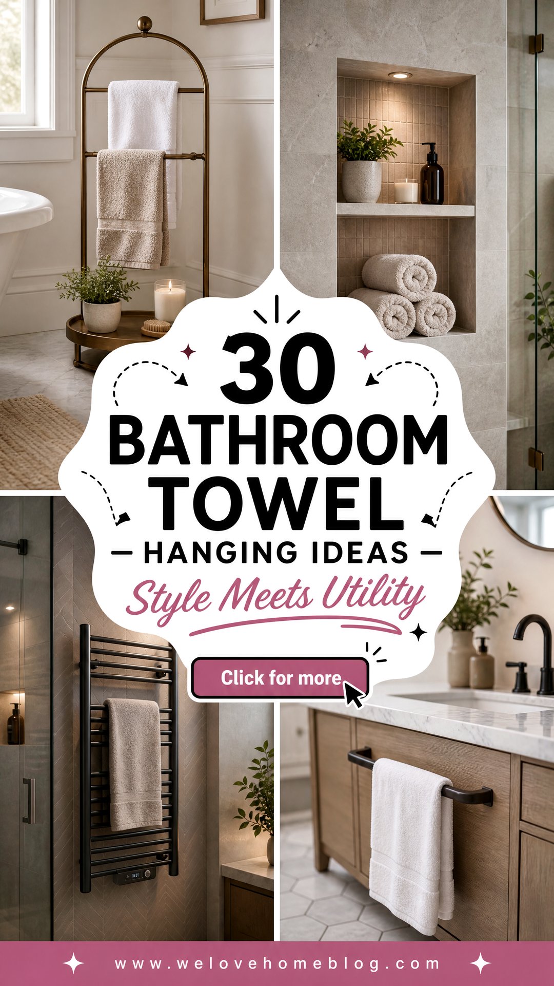 30 Bathroom Towel Hanging Ideas for Style and Utility - 30 Bathroom Towel Hanging Ideas for Style and Utility