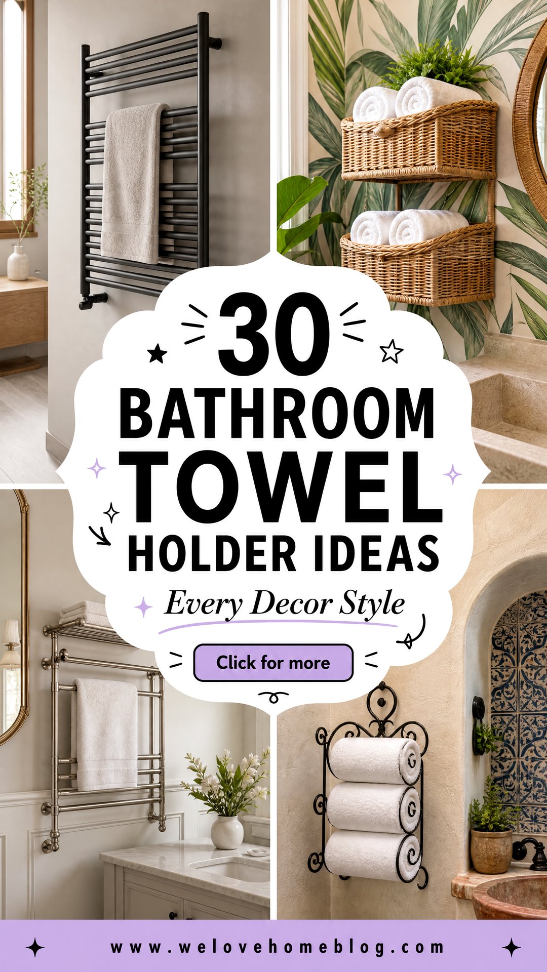 30 Bathroom Towel Holder Ideas for Every Decor Style - 30 Bathroom Towel Holder Ideas for Every Decor Style