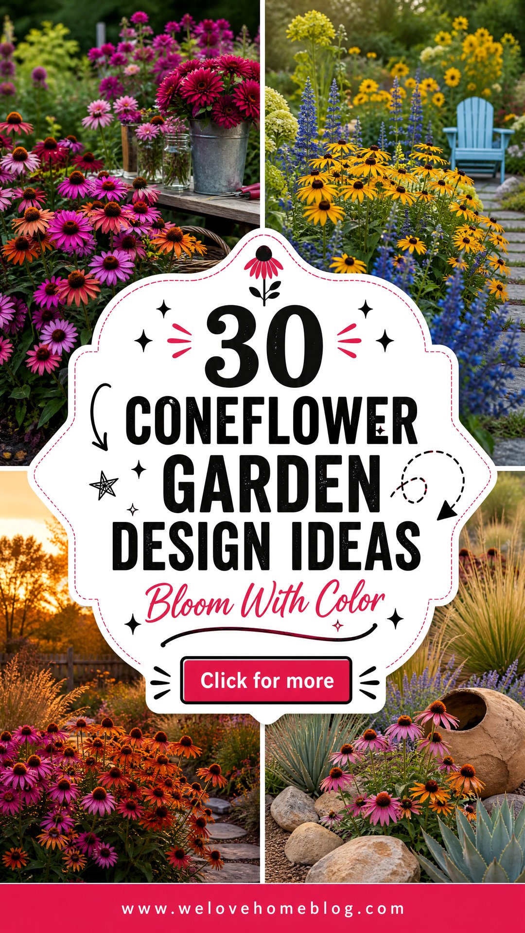 30 Beautiful Coneflower Garden Design Ideas for Color - 30 Beautiful Coneflower Garden Design Ideas for Color