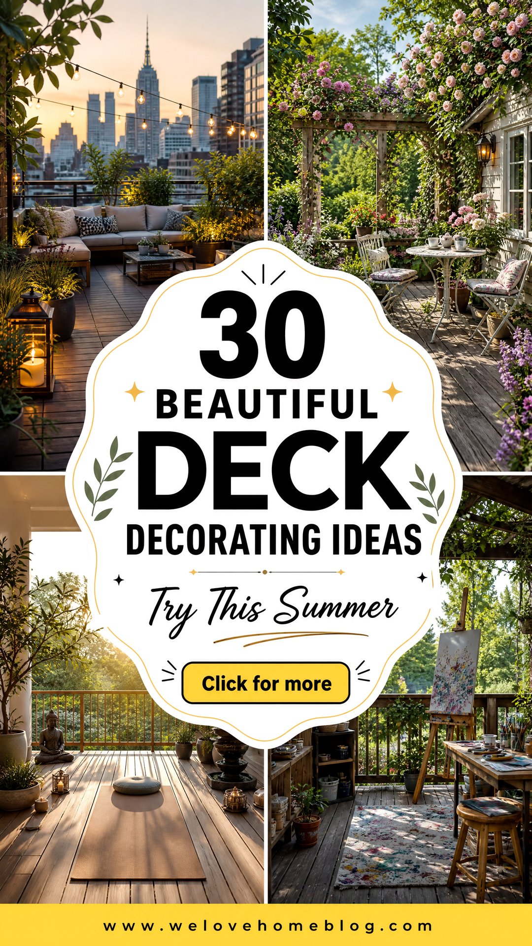 30 Beautiful Deck Decorating Ideas to Try This Summer - 30 Beautiful Deck Decorating Ideas to Try This Summer
