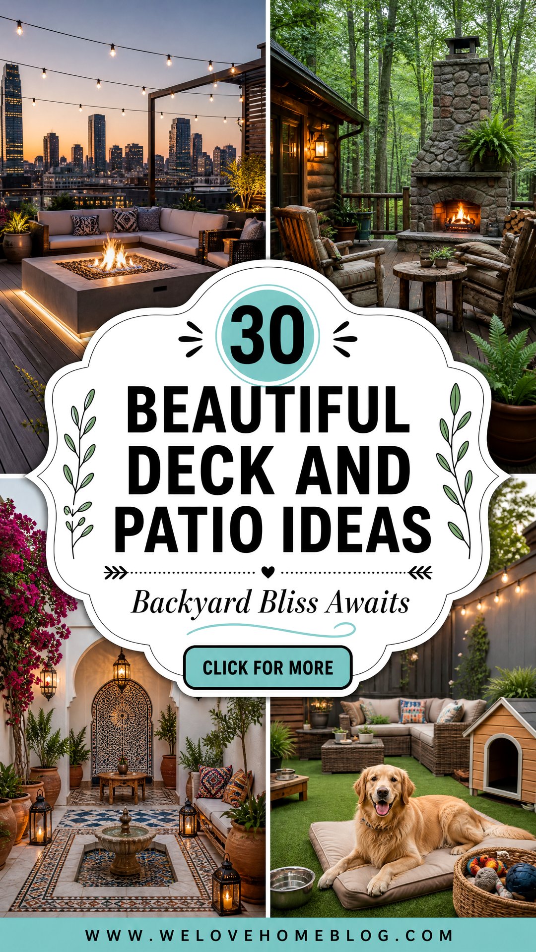30 Beautiful Deck and Patio Ideas for Your Backyard - 30 Beautiful Deck and Patio Ideas for Your Backyard